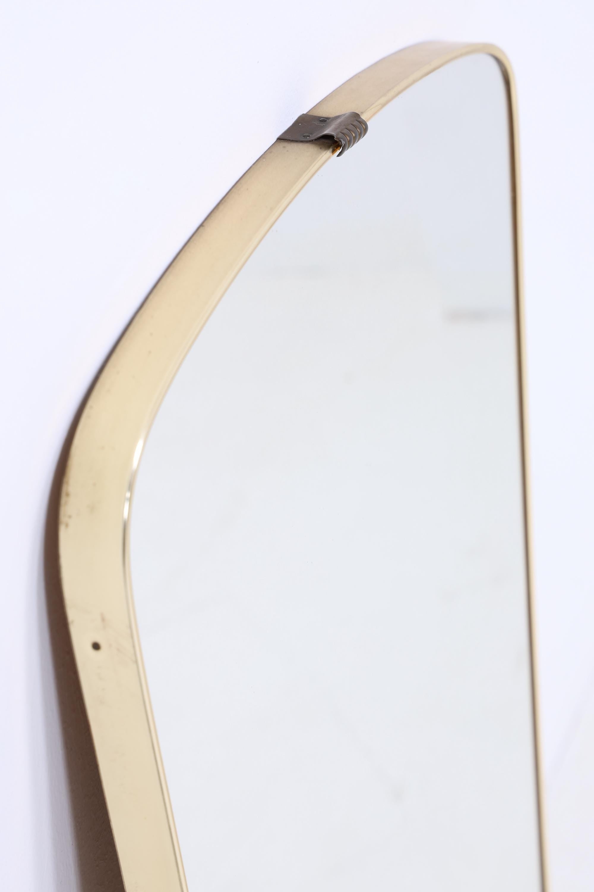 Vintage Spiegel 60er Jahre | Mid Century Hänge Spiegel Mirror Holz Retro Schräg Vintage