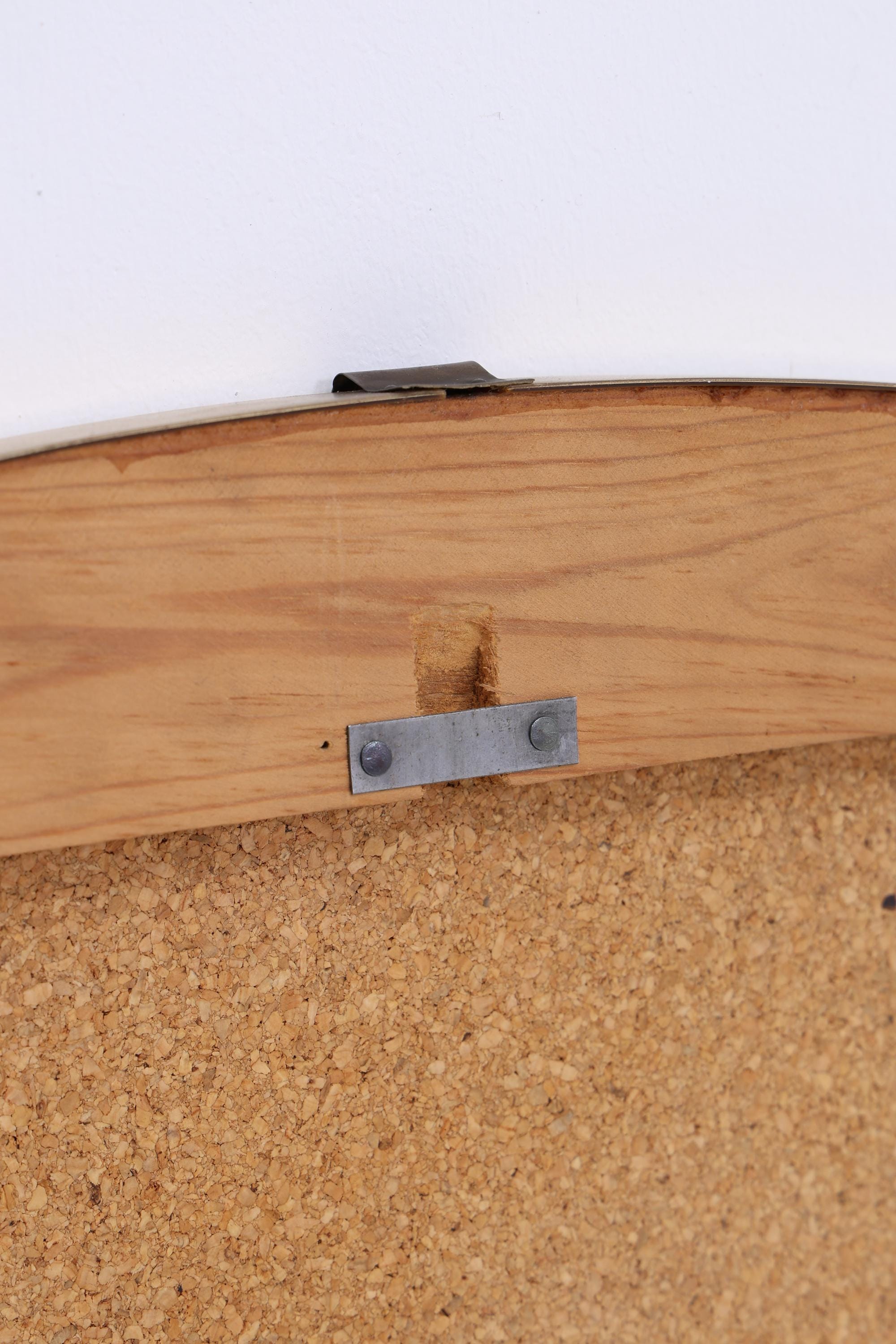Vintage Spiegel 60er Jahre | Mid Century Hänge Spiegel Mirror Holz Retro Schräg Vintage