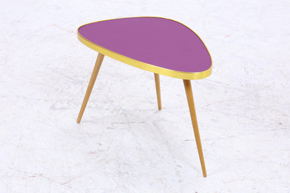 Vintage Blumentisch | Mid Century Nierentisch | Beistelltisch Lila 60er Jahre