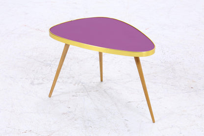 Vintage Blumentisch | Mid Century Nierentisch | Beistelltisch Lila 60er Jahre