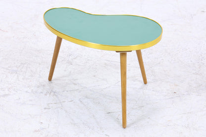 Vintage Nierentisch | Mid Century Blumentisch | Beistelltische Grün 60er Jahre