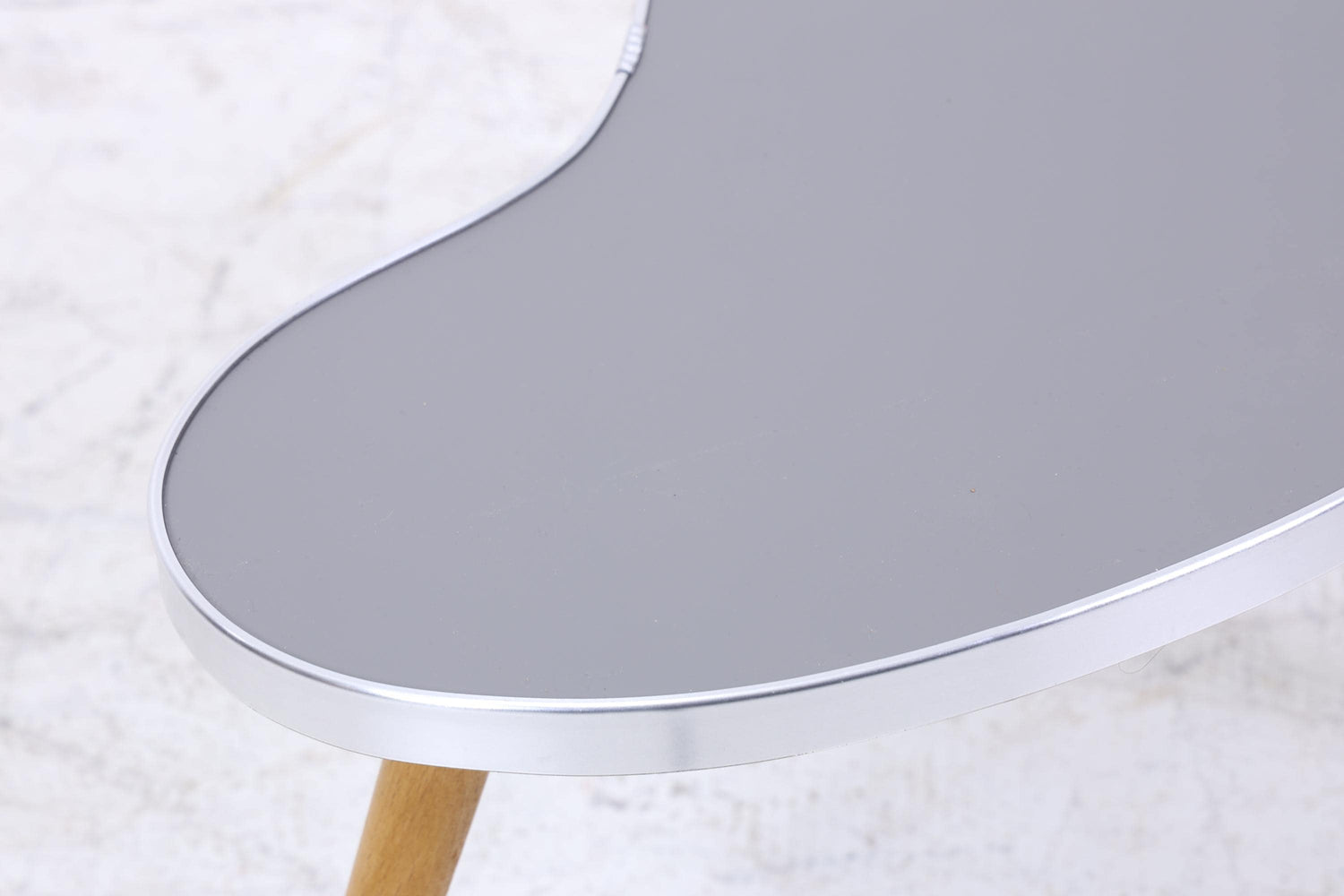 Vintage Nierentisch | Mid Century Blumentisch | Beistelltische Grau 60er Jahre