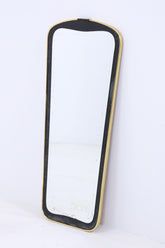 Vintage Spiegel 60er Jahre | Mid Century Hänge Spiegel Mirror Holz Retro Schräg Vintage