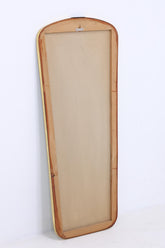 Vintage Spiegel 60er Jahre | Mid Century Hänge Spiegel Mirror Holz Retro Schräg Vintage