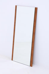 Wundervoller Vintage Spiegel 60er Jahre | Mid Century Hänge Spiegel Mirror Teak Holz Retro Schräg Vintage