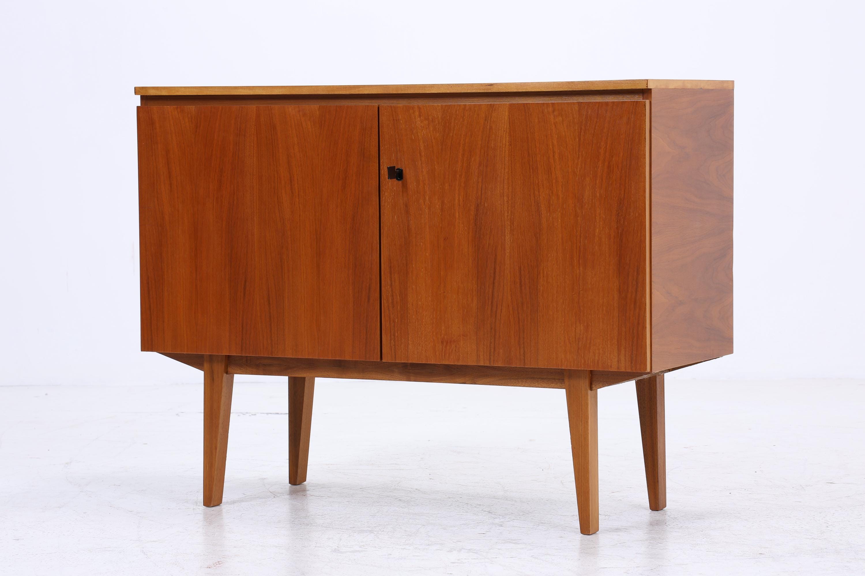 Wundervolle Vintage Kommode 60er | Mid Century Schrank | Kleine Anrichte Retro Holz Aufbewahrung