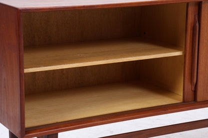 RT-217 Teak Sideboard von Heinrich Riestenpatt für RT Möbel | Mid Century Anrichte mit Schiebetüren Vintage Retro Holz Aufbewahrung