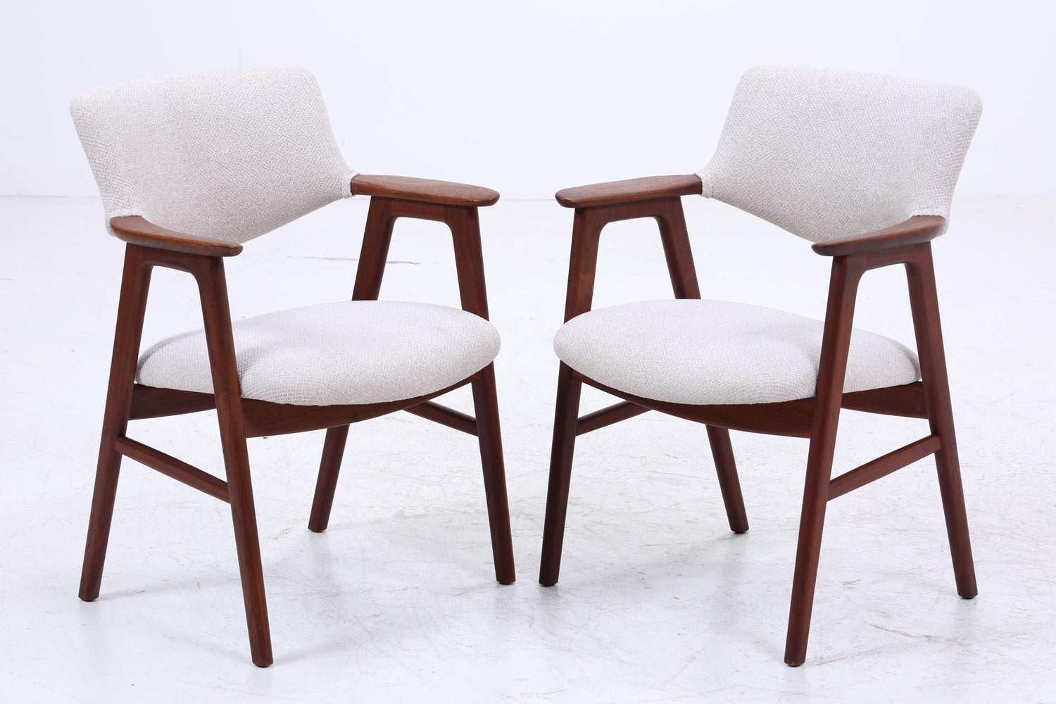 2er Set Teak Stühle von Erik Kirkegaard für Glostrup  | Mid Century Designklassiker | Vintage Stuhl | Retro Stuhl