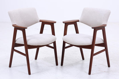 2er Set Teak Stühle von Erik Kirkegaard für Glostrup  | Mid Century Designklassiker | Vintage Stuhl | Retro Stuhl