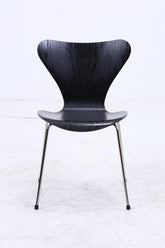 4er Set Vintage Stühle von Fritz Hansen der Serie 7 aus 1995 | Mid Century Stil Küchen Stuhl Esszimmerstühle Retro Schwarz