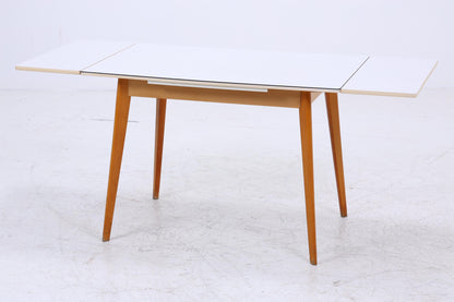 Klassischer Vintage Küchentisch 60er Jahre | Mid Century Esstisch Tisch Retro 70er Holz Resopal Ausziehbar