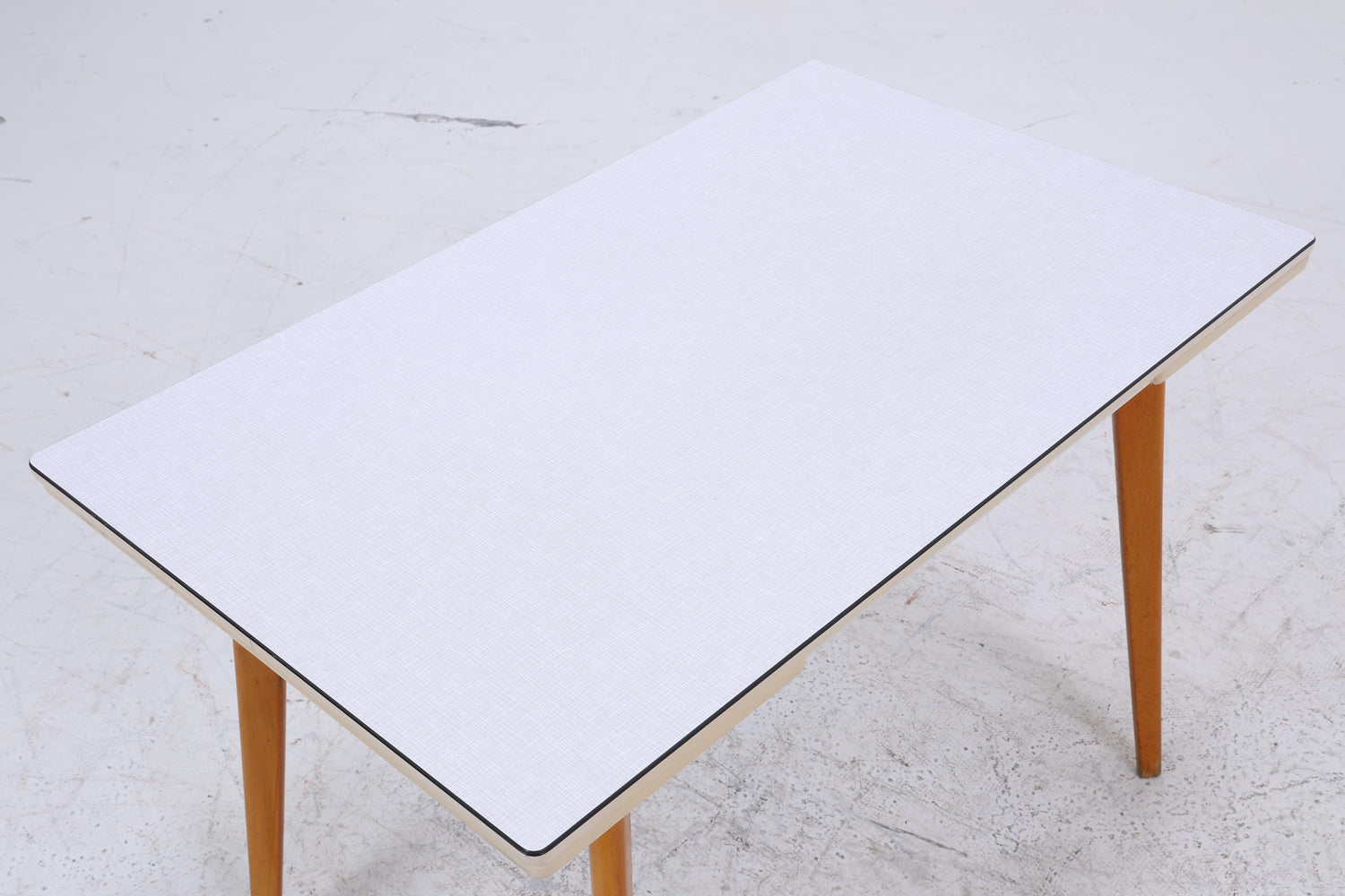 Klassischer Vintage Küchentisch 60er Jahre | Mid Century Esstisch Tisch Retro 70er Holz Resopal Ausziehbar