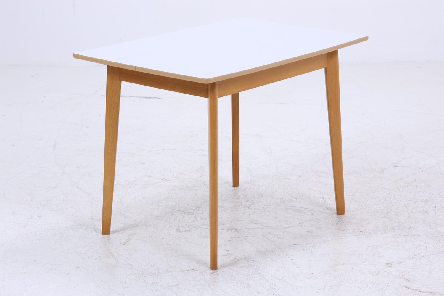 Vintage Küchentisch 60er Jahre | Mid Century Esstisch Tisch Retro 70er Holz Resopal