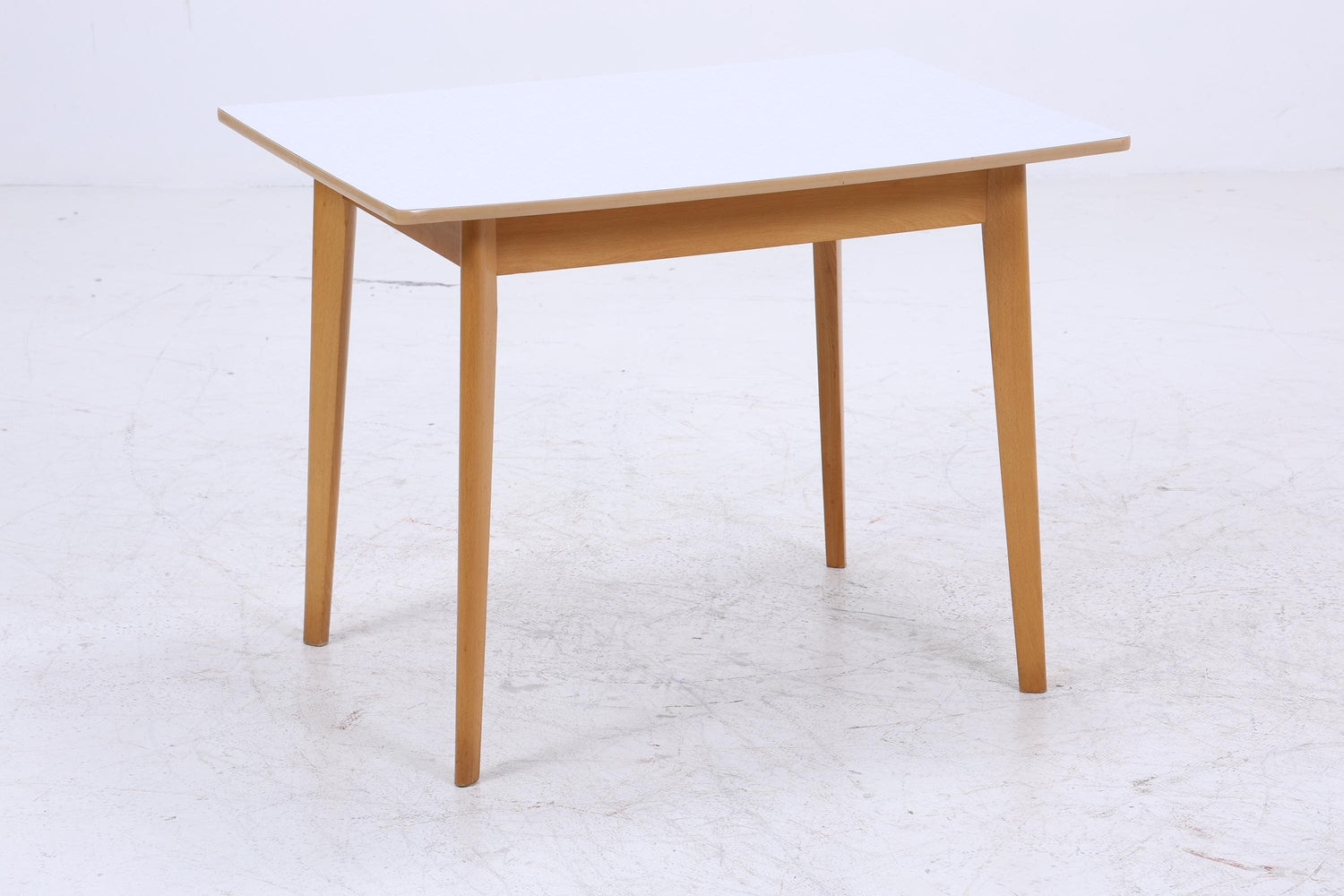 Vintage Küchentisch 60er Jahre | Mid Century Esstisch Tisch Retro 70er Holz Resopal