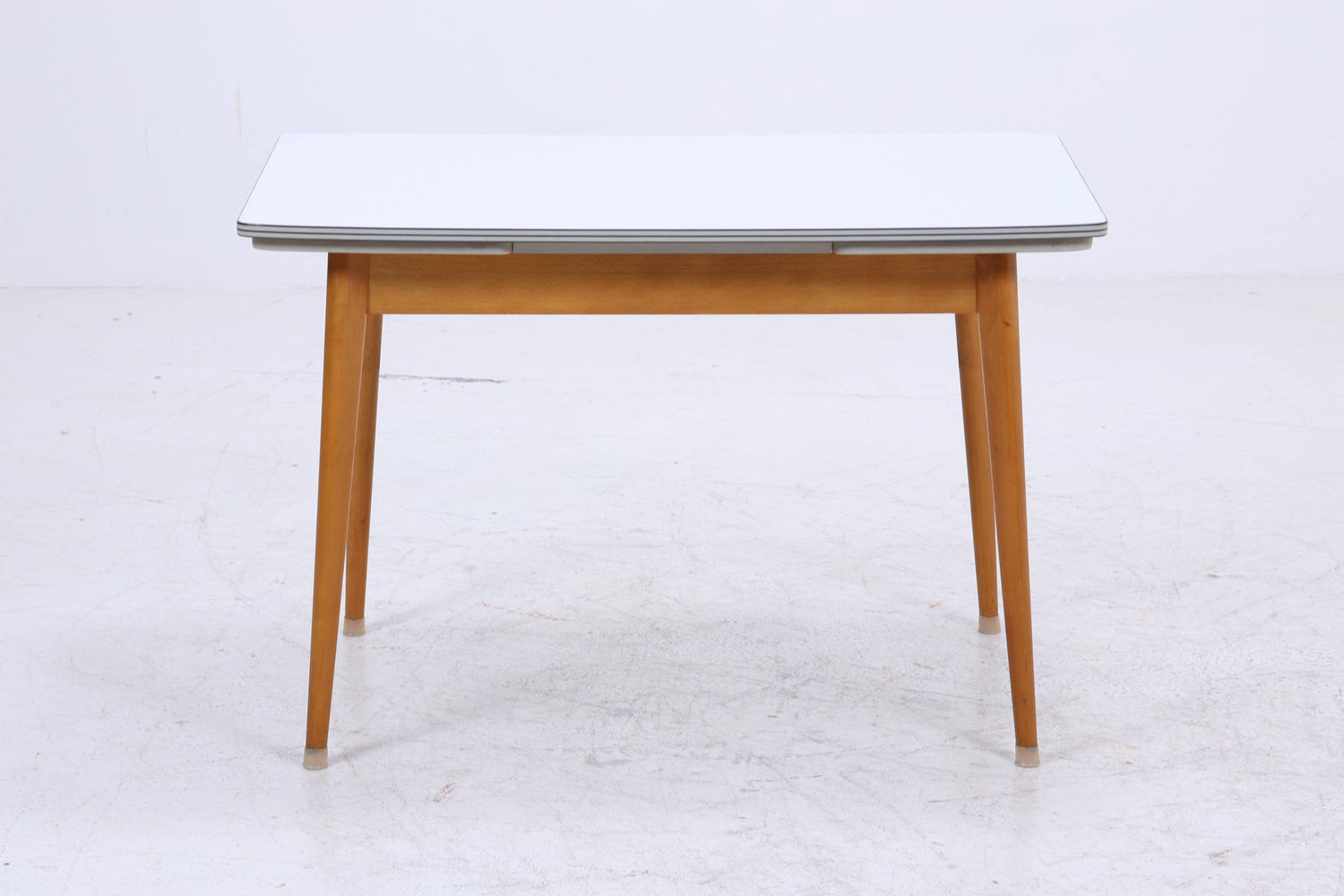 Vintage Küchentisch 60er Jahre | Mid Century Esstisch Tisch Retro 70er Holz Resopal Ausziehbar