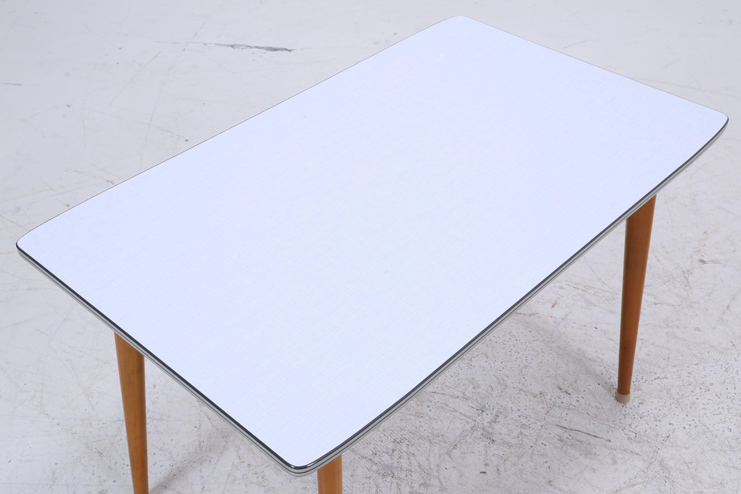 Vintage Küchentisch 60er Jahre | Mid Century Esstisch Tisch Retro 70er Holz Resopal Ausziehbar