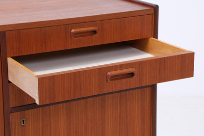 Vintage Teak Highboard 60er Jahre | Mid Century Sideboard Schubladen Schrank Holz Aufbewahrung