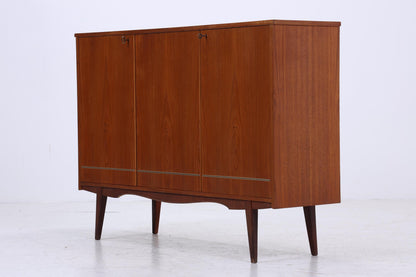 Vintage Teak Highboard 60er Jahre | Mid Century Sideboard Schrank Holz Aufbewahrung
