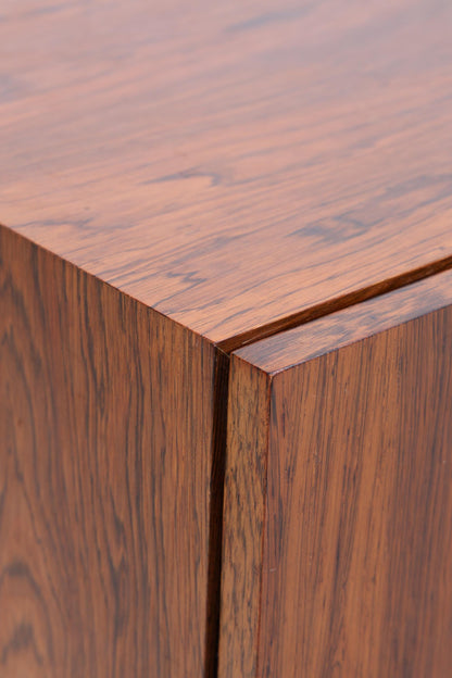 Vintage Sideboard 60er Jahre | Mid Century Schubladen Anrichte Palisander Highboard Holz Aufbewahrung