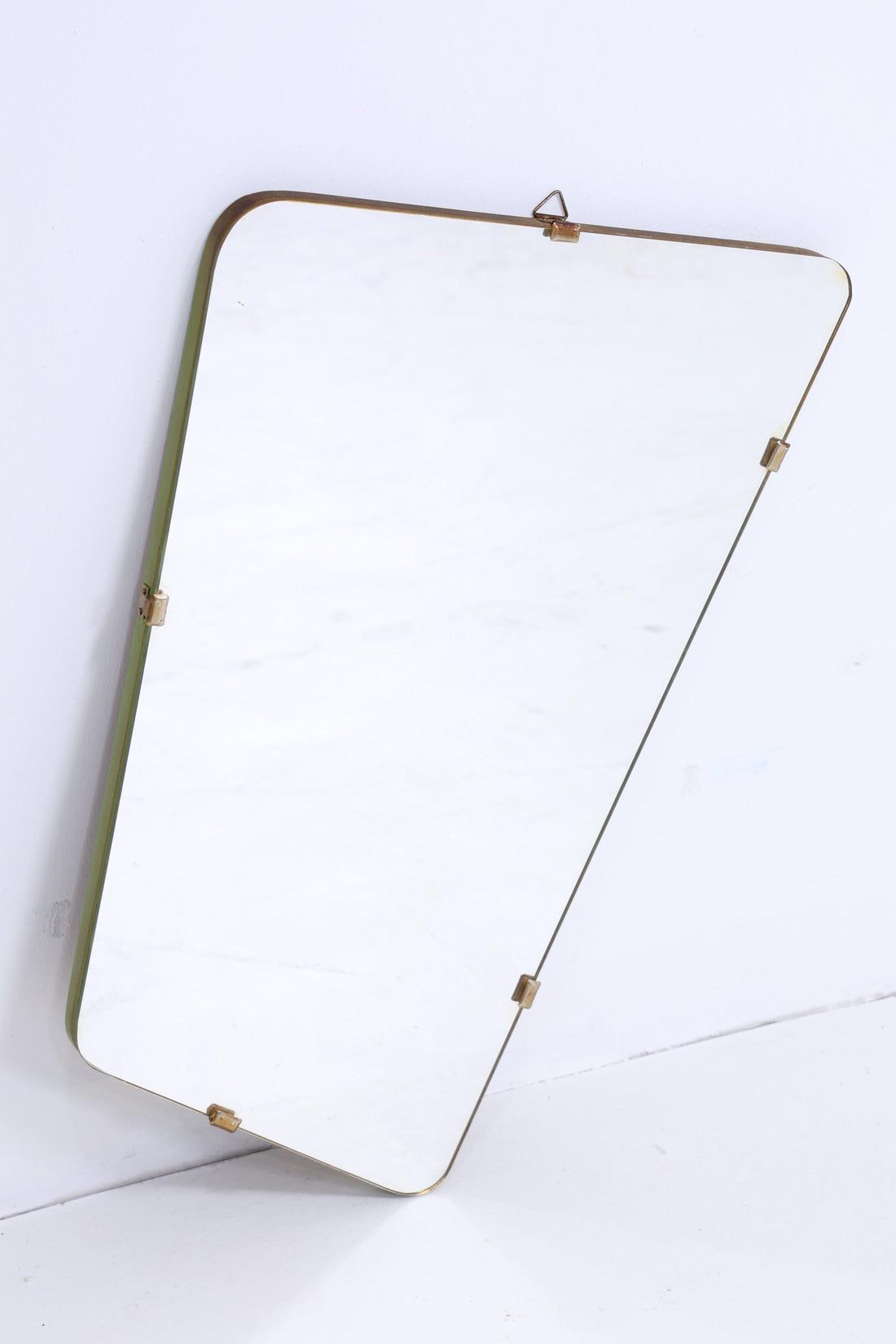 Vintage Spiegel 60er Jahre | Mid Century Hänge Spiegel Mirror Holz Retro Schräg Vintage