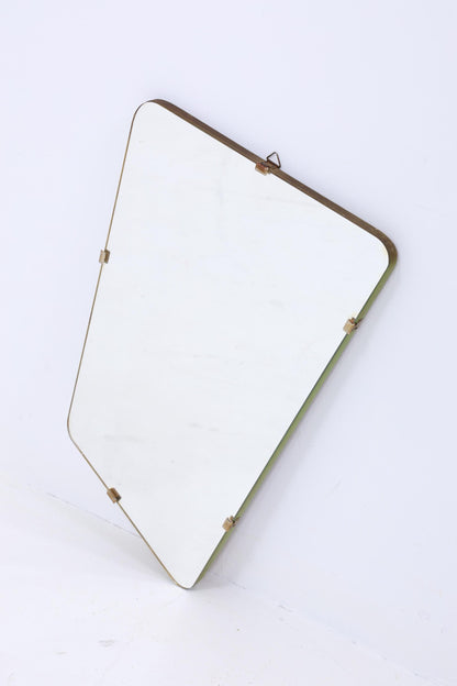 Vintage Spiegel 60er Jahre | Mid Century Hänge Spiegel Mirror Holz Retro Schräg Vintage