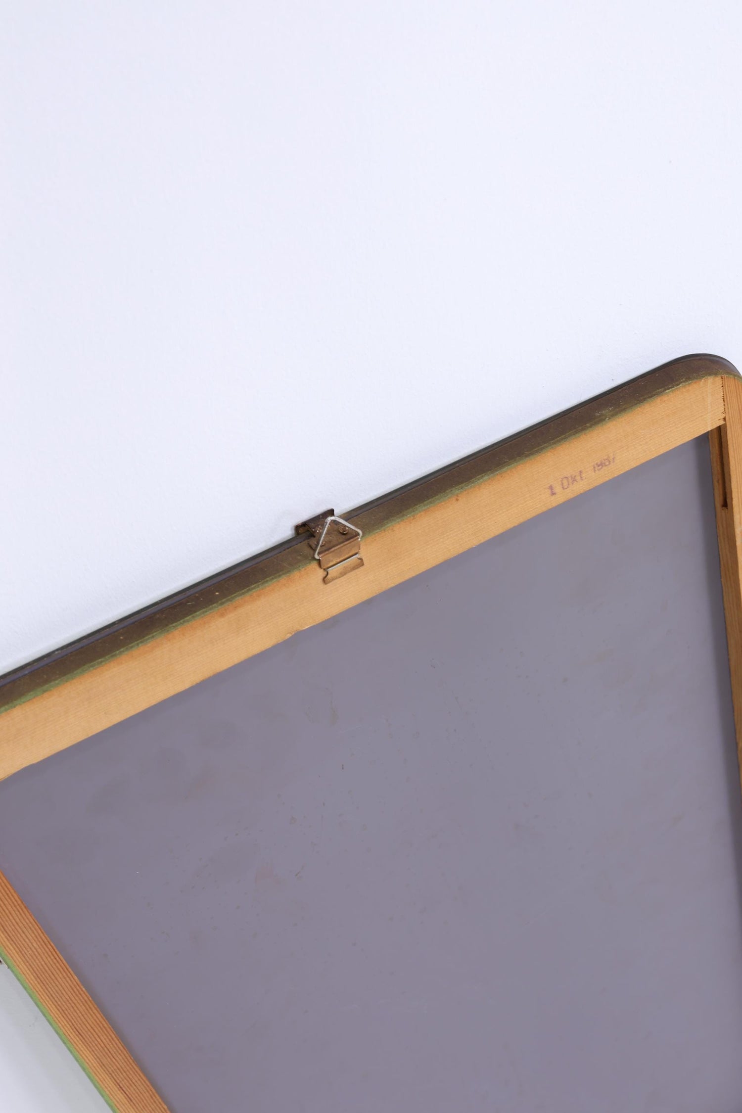 Vintage Spiegel 60er Jahre | Mid Century Hänge Spiegel Mirror Holz Retro Schräg Vintage