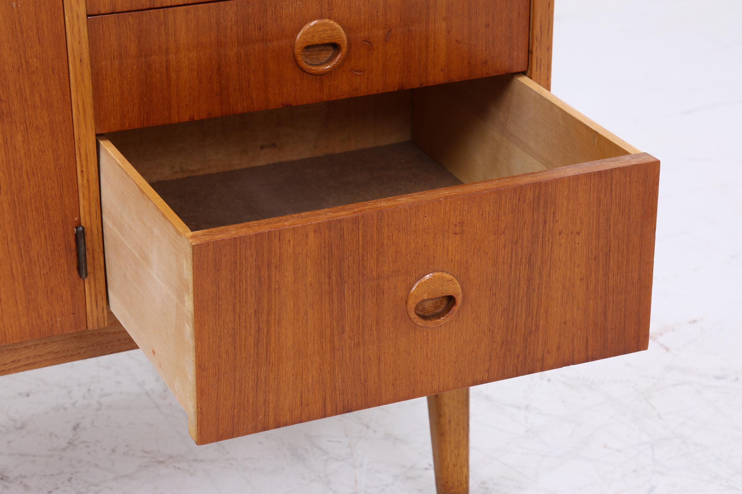 Vintage Teak Regal 60er Jahre | Mid Century Bücherregal Sekretär Retro Holz Aufbewahrung