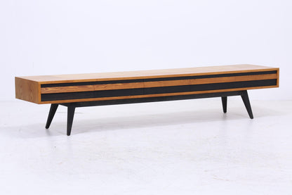Vintage Lowboard 60er Jahre | Mid Century Sideboard mit Schubladen Retro Holz Aufbewahrung