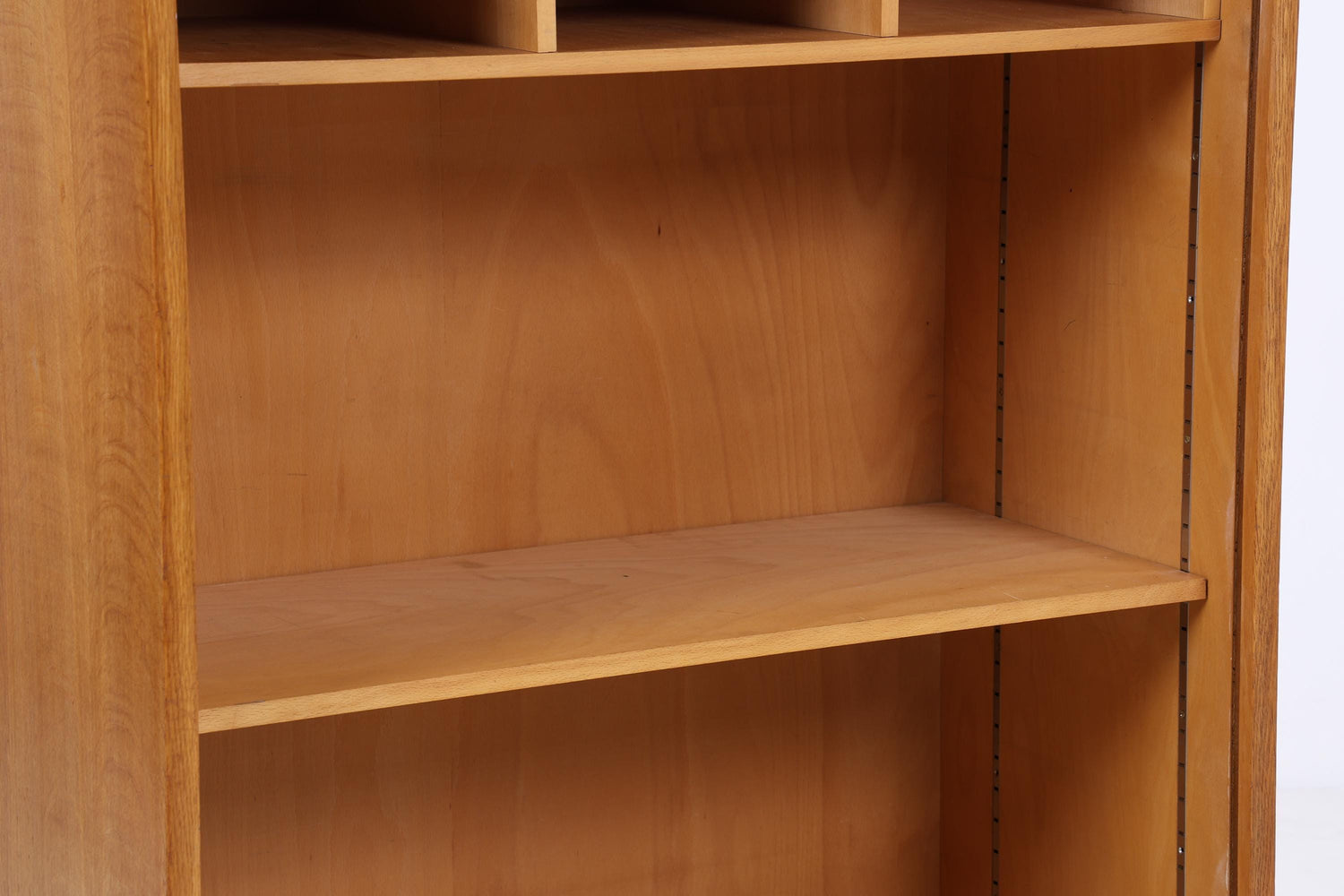 Vintage Rollladenschrank 60er Jahre | Mid Century Schrank Bücherschrank Highboard Holz Aufbewahrung Aktenschrank