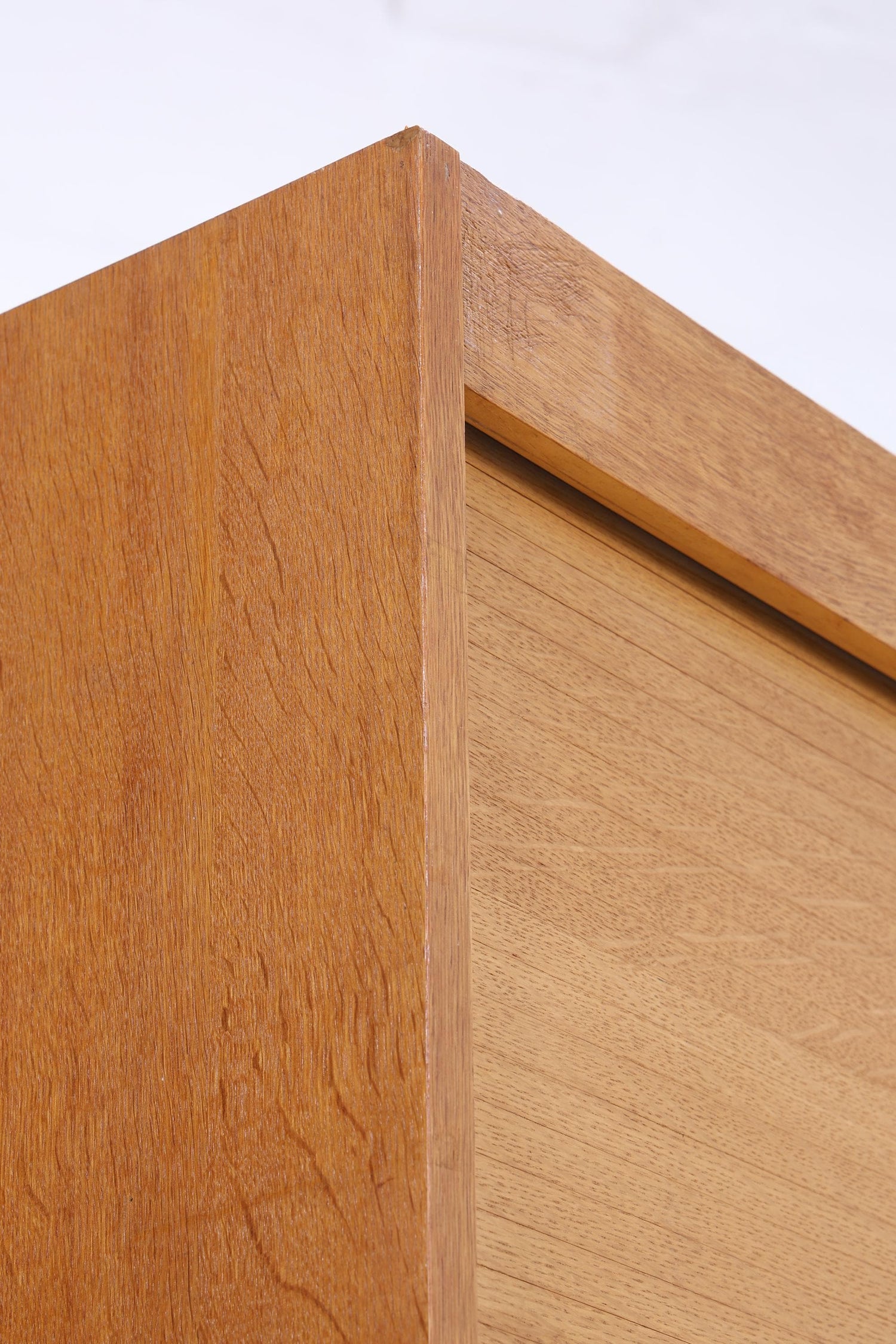 Vintage Rollladenschrank 60er Jahre | Mid Century Schrank Bücherschrank Highboard Holz Aufbewahrung Aktenschrank