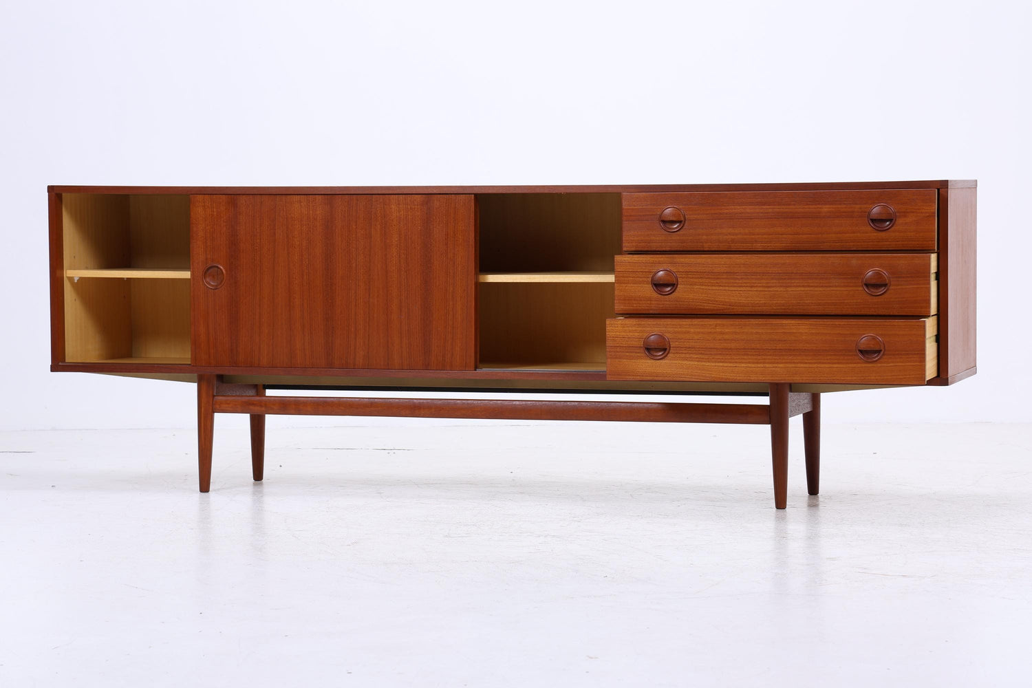 Vintage Teak Sideboard von William Watting für Fristho | Mid Century Modulus Serie Anrichte Retro Holz Aufbewahrung