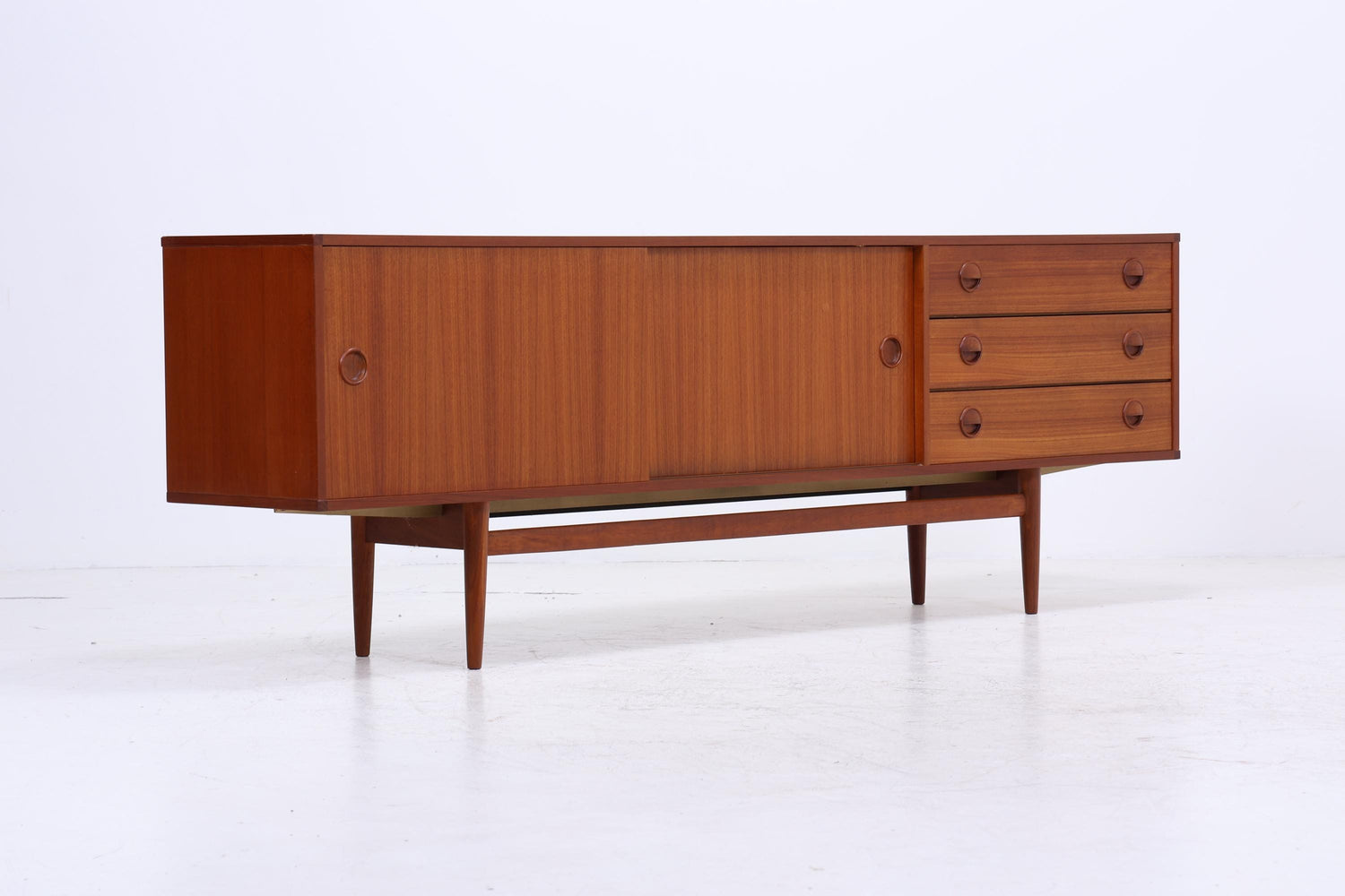Vintage Teak Sideboard von William Watting für Fristho | Mid Century Modulus Serie Anrichte Retro Holz Aufbewahrung