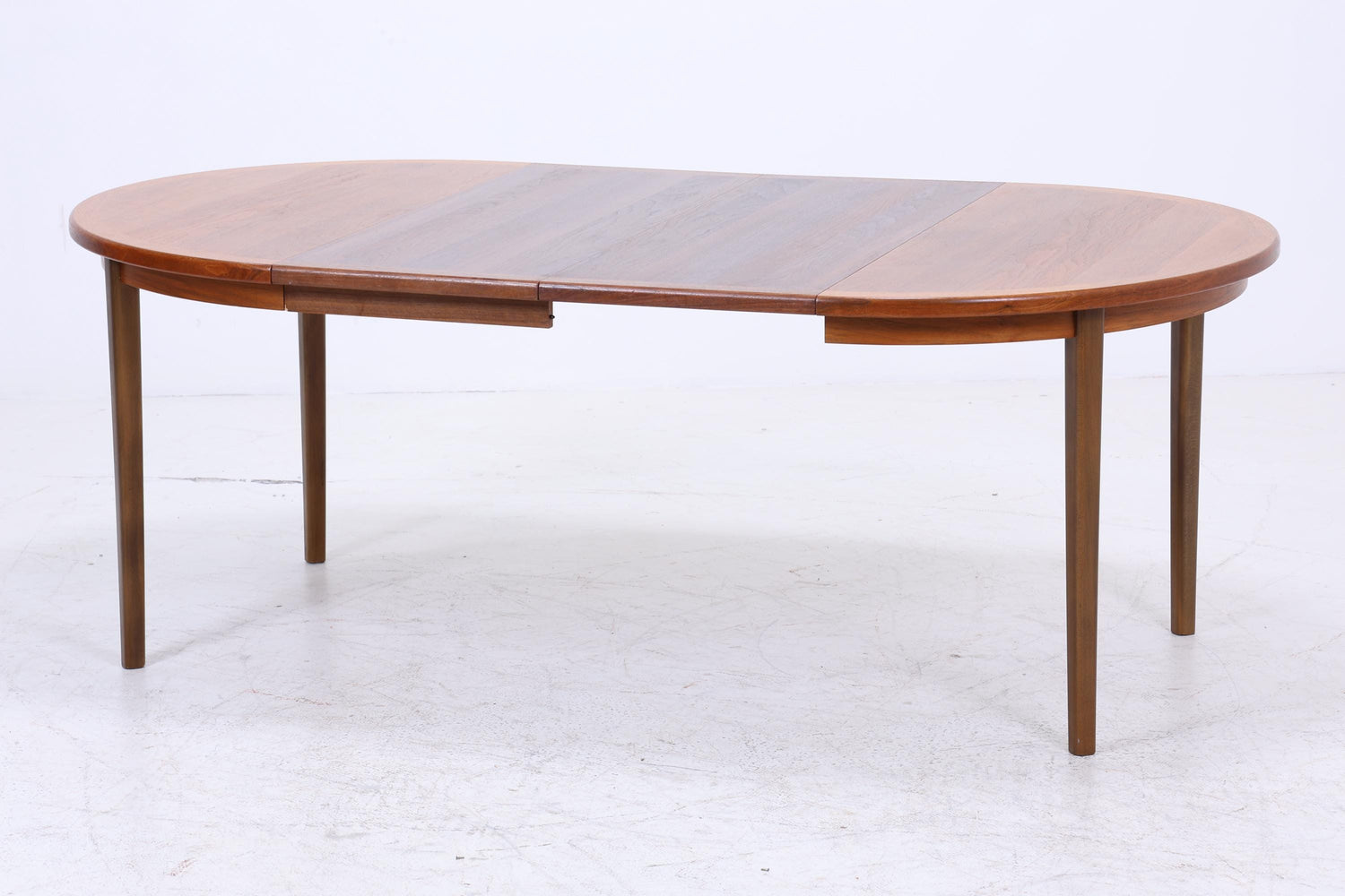 Runder Vintage Küchentisch 60er Jahre | Mid Century Esstisch Tisch Retro 70er Holz Ausziehbar