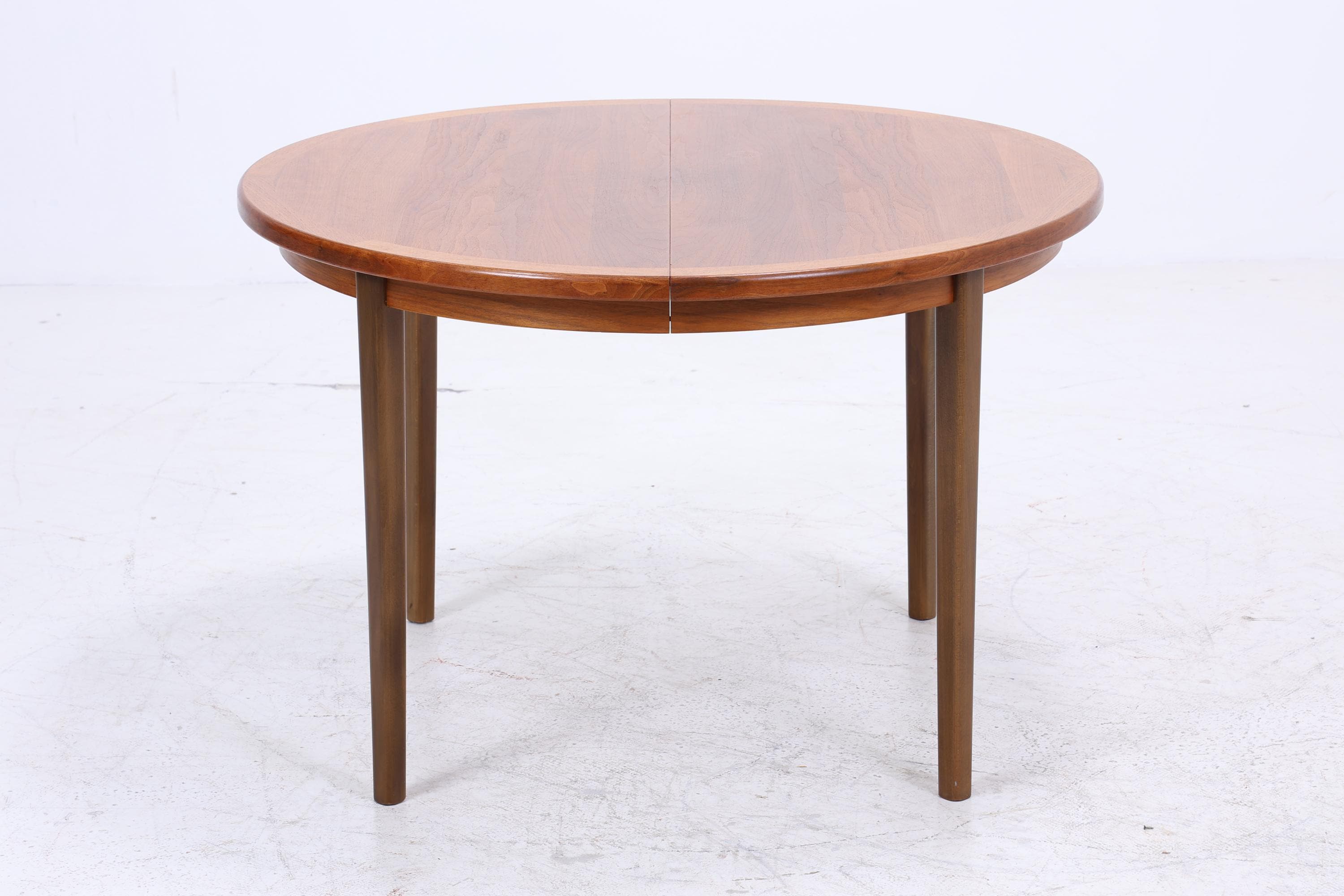 Runder Vintage Küchentisch 60er Jahre | Mid Century Esstisch Tisch Retro 70er Holz Ausziehbar