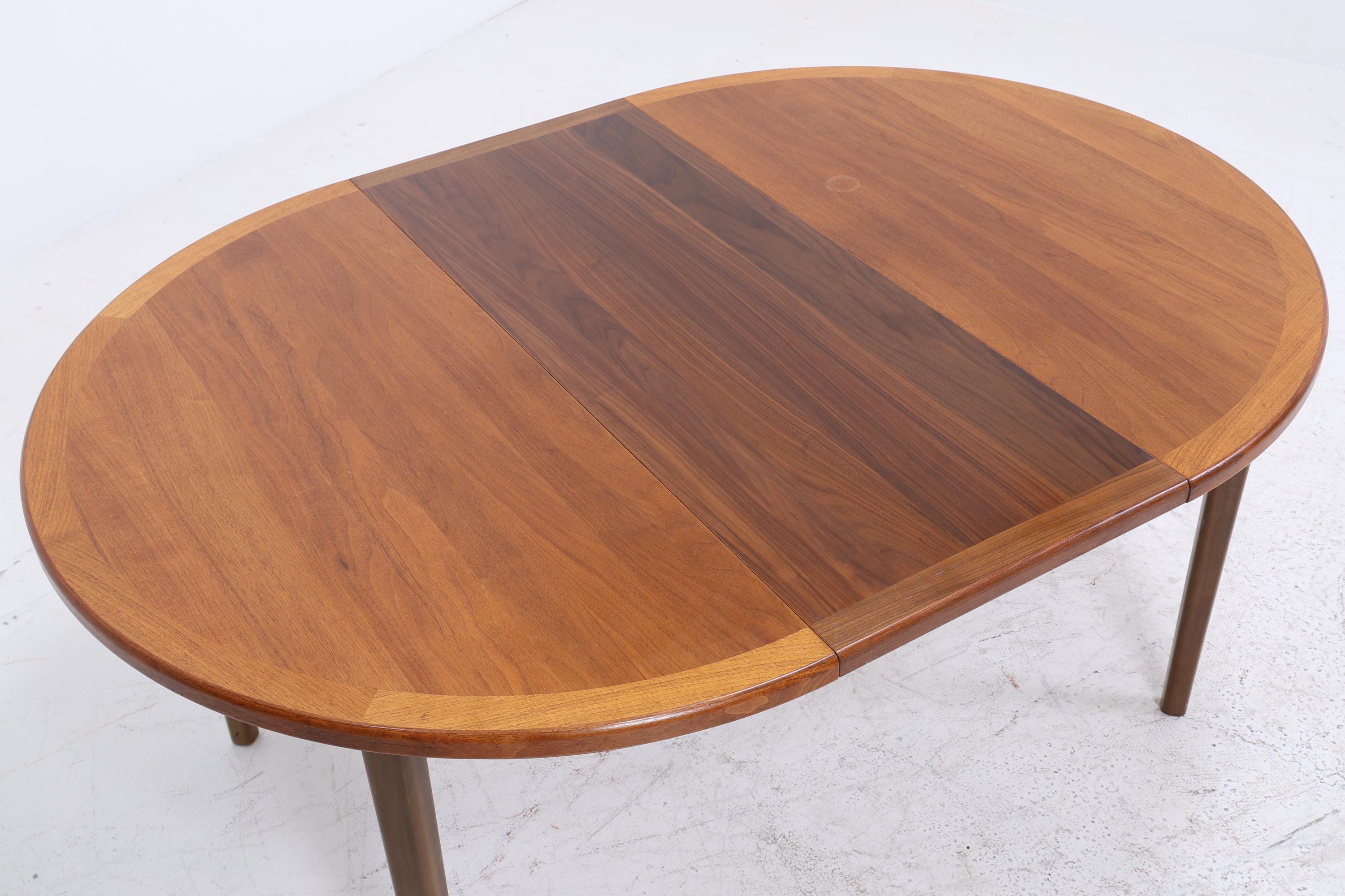 Runder Vintage Küchentisch 60er Jahre | Mid Century Esstisch Tisch Retro 70er Holz Ausziehbar