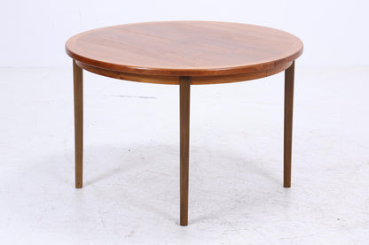 Runder Vintage Küchentisch 60er Jahre | Mid Century Esstisch Tisch Retro 70er Holz Ausziehbar