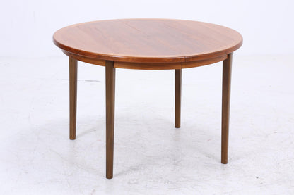 Runder Vintage Küchentisch 60er Jahre | Mid Century Esstisch Tisch Retro 70er Holz Ausziehbar