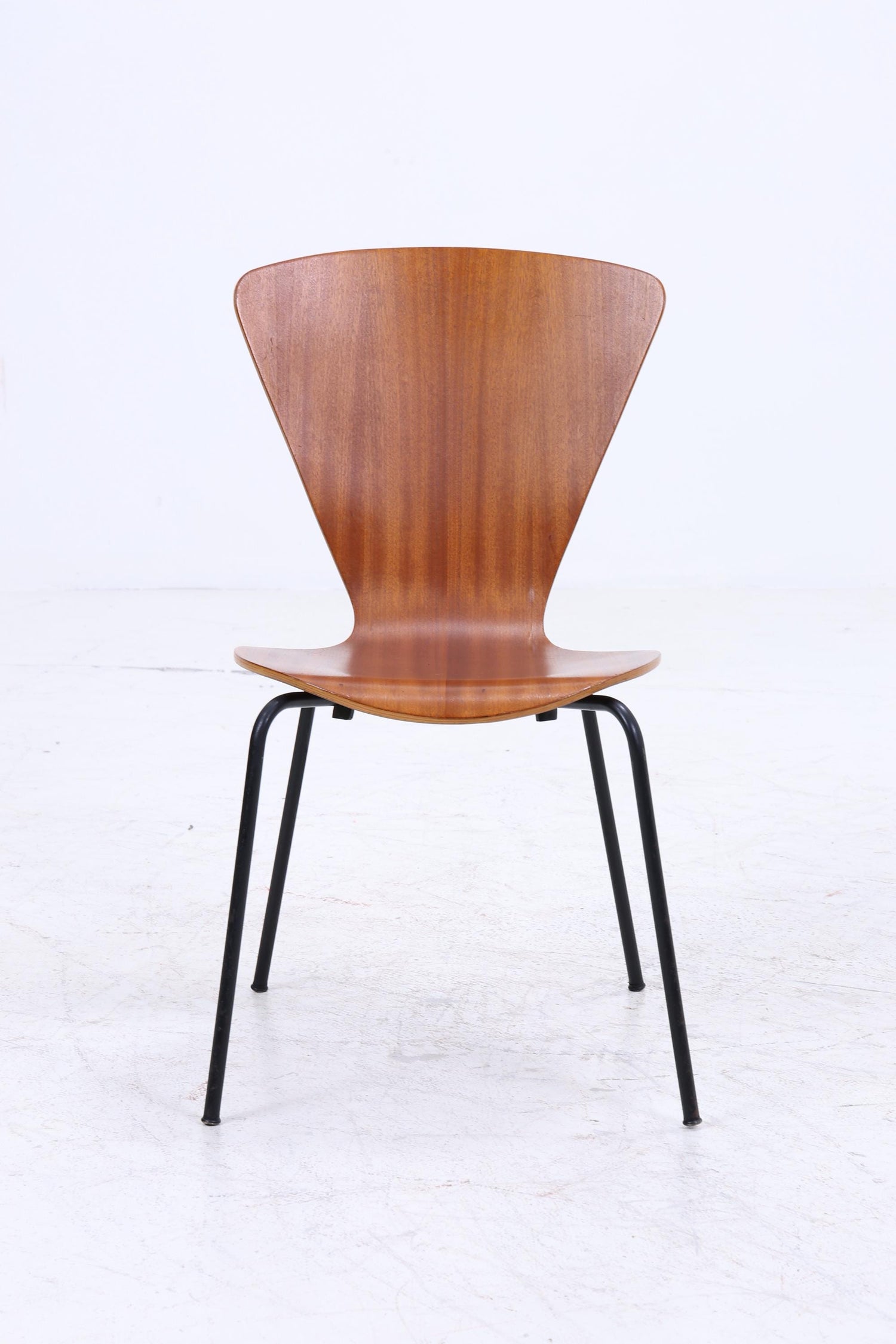 4er Set Teak Stühle aus Schichtholz  | Mid Century Designklassiker | Vintage Stuhl | Retro Stuhl