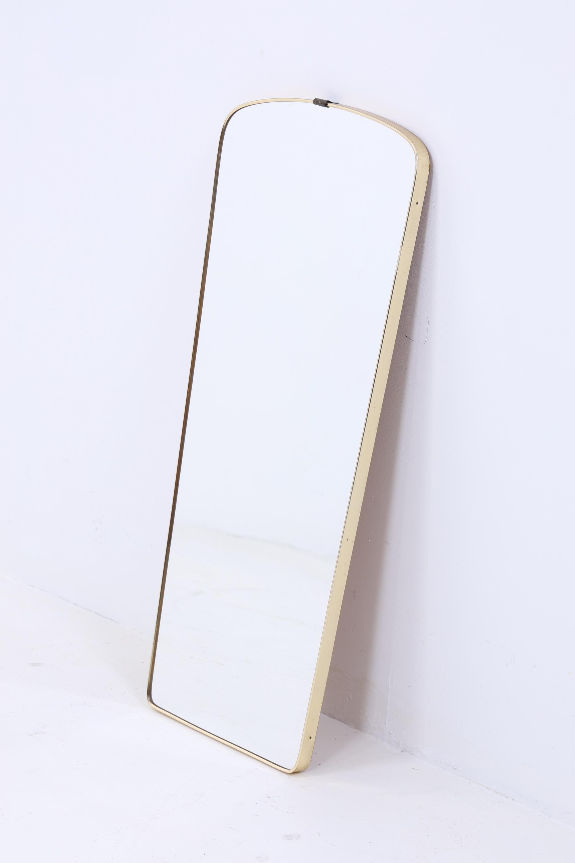 Vintage Spiegel 60er Jahre | Mid Century Hänge Spiegel Mirror Holz Retro Schräg Vintage