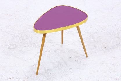 Vintage Blumentisch | Mid Century Nierentisch | Beistelltisch Lila 60er Jahre