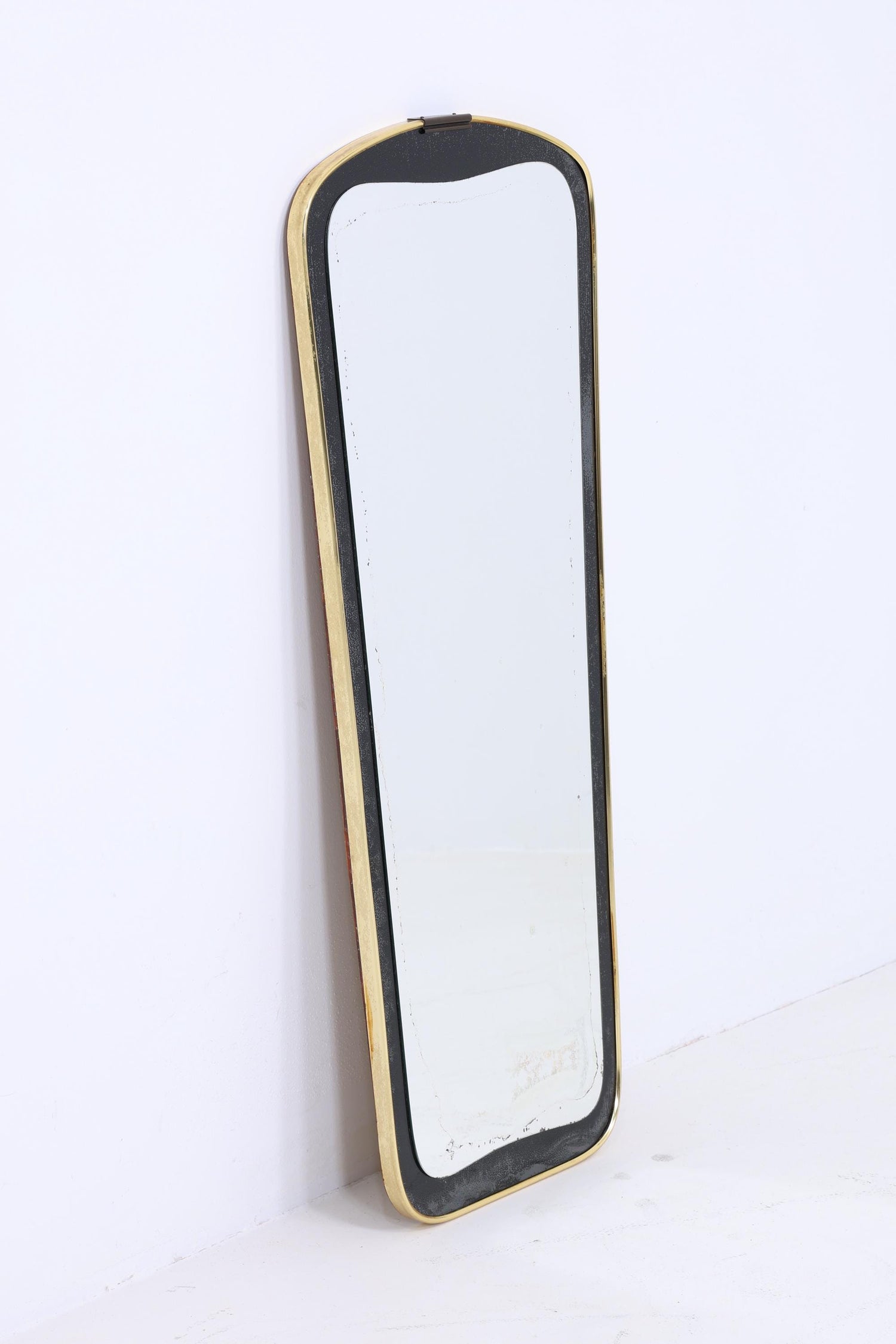 Vintage Spiegel 60er Jahre | Mid Century Hänge Spiegel Mirror Holz Retro Schräg Vintage