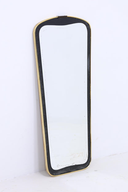 Vintage Spiegel 60er Jahre | Mid Century Hänge Spiegel Mirror Holz Retro Schräg Vintage