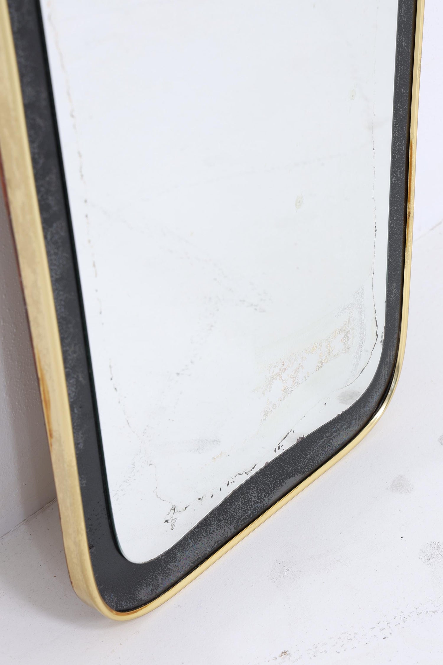 Vintage Spiegel 60er Jahre | Mid Century Hänge Spiegel Mirror Holz Retro Schräg Vintage