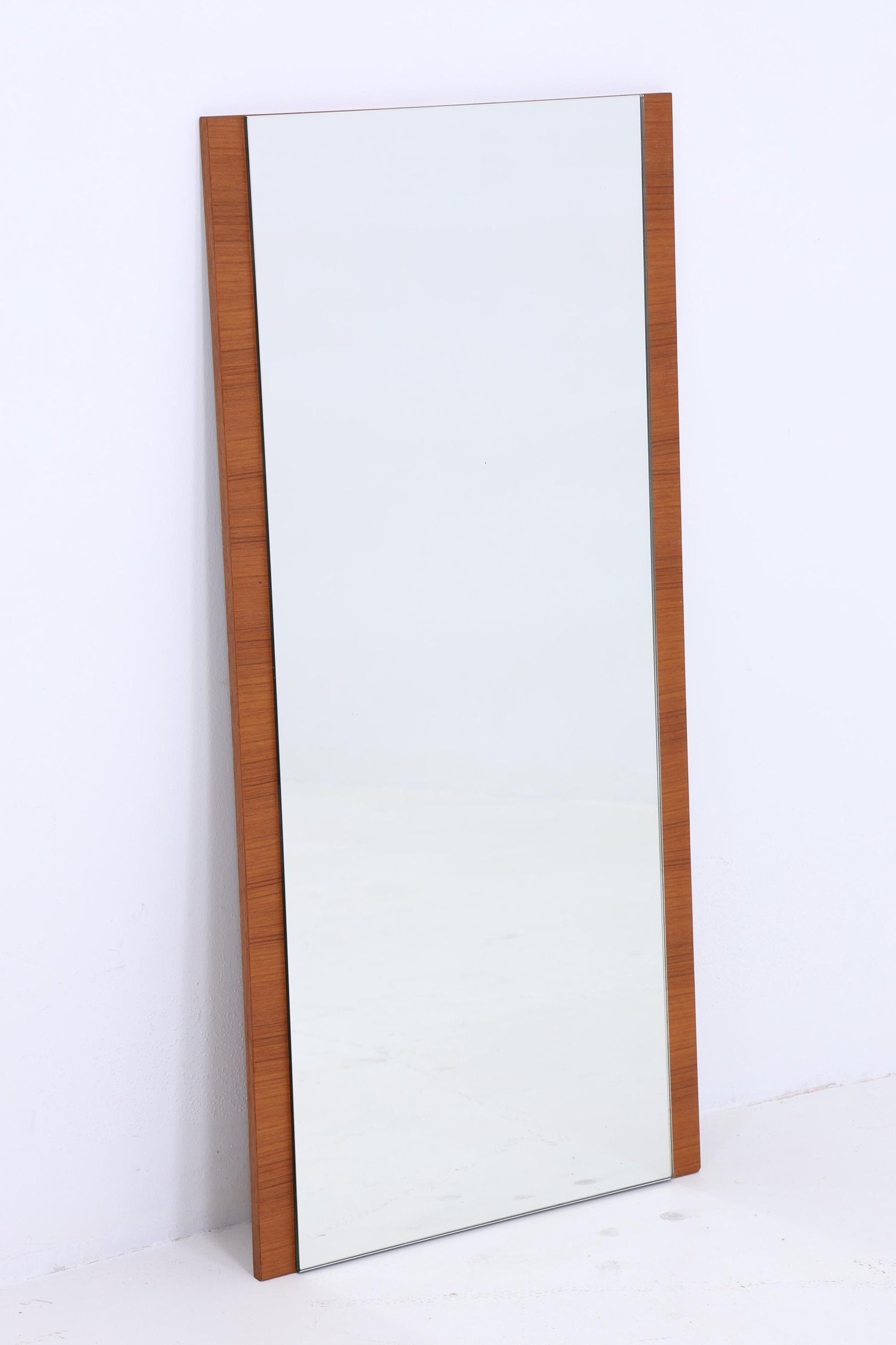 Wundervoller Vintage Spiegel 60er Jahre | Mid Century Hänge Spiegel Mirror Teak Holz Retro Schräg Vintage
