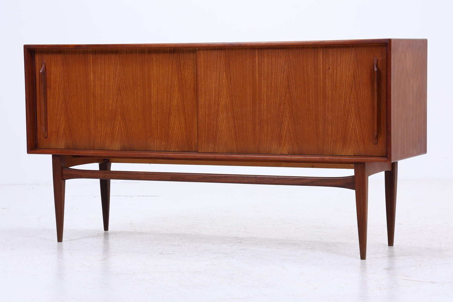 RT-217 Teak Sideboard von Heinrich Riestenpatt für RT Möbel | Mid Century Anrichte mit Schiebetüren Vintage Retro Holz Aufbewahrung