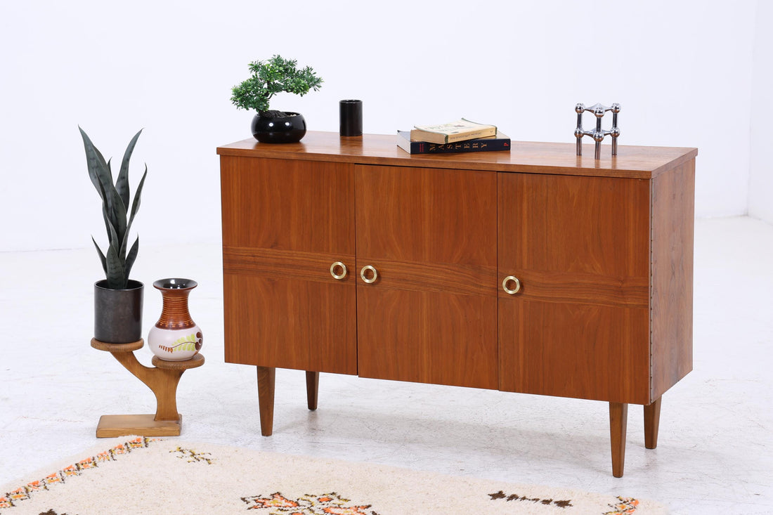 Wundervolle Vintage Kommode 60er | Mid Century Schrank | Kleine Anrichte Retro Holz Aufbewahrung