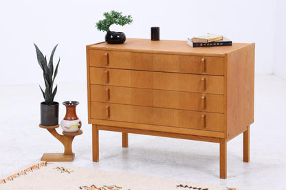 Vintage Eiche Kommode von Bertil Fridhagen 60er | Mid Century Schubladen Schrank | Kleine Anrichte Retro Holz Aufbewahrung