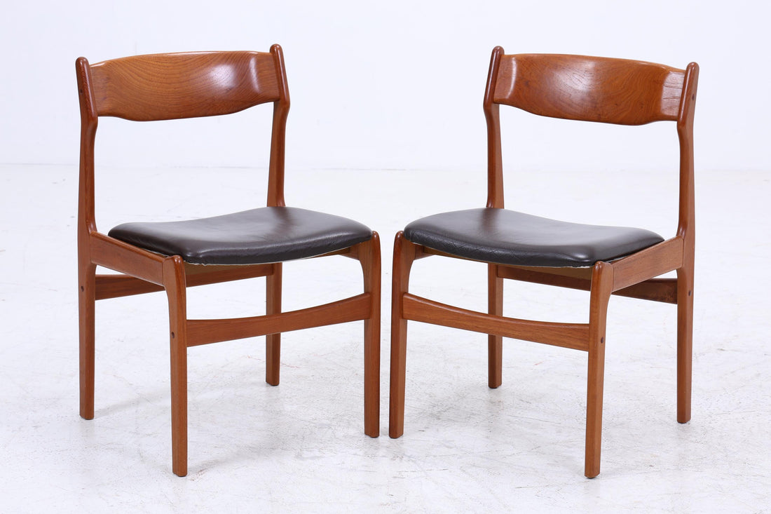 2er Set Teak Stühle von Erik Buch für Od Møbler  | Mid Century Designklassiker | Vintage Stuhl | Retro Stuhl