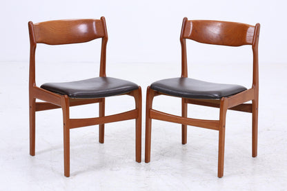 2er Set Teak Stühle von Erik Buch für Od Møbler  | Mid Century Designklassiker | Vintage Stuhl | Retro Stuhl