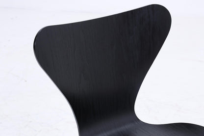 4er Set Vintage Stühle von Fritz Hansen der Serie 7 aus 1995 | Mid Century Stil Küchen Stuhl Esszimmerstühle Retro Schwarz